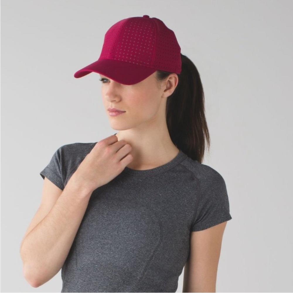 Lululemon Athletica Red Baseball Hat